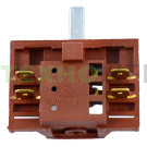 Переключатель поворотный для духовки с 3-ходовым метал. валом PA66  GFR, 16A, 250V,серия 430