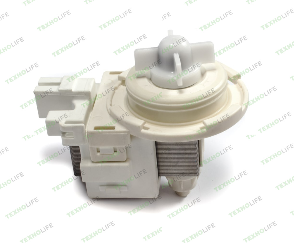 Насос стиральной машины, MIELE, 30W, на 4-ех защелках, клемы снизу, 00215431, PMP006MI