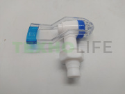 Кран кулера, KL005, наружняя резьба (синий)