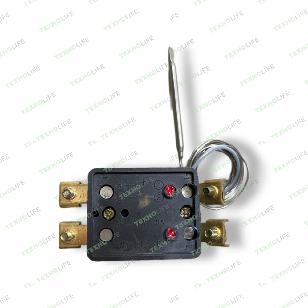 Терморегулятор к промышленным плитам 300°, 250V,  25A, 1.5м 4 конт.