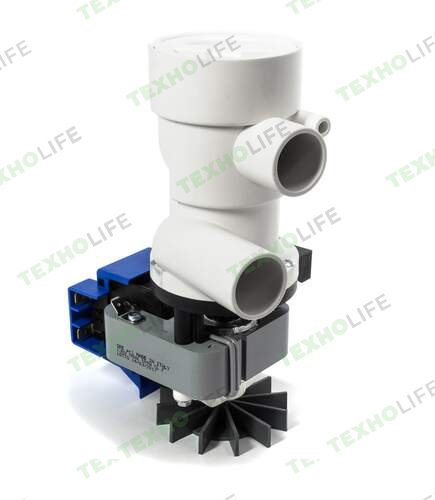 Насос стиральной машины, GRE 90-100W, в сборе с улиткой, Indesit, Ariston (аналог C00036859)